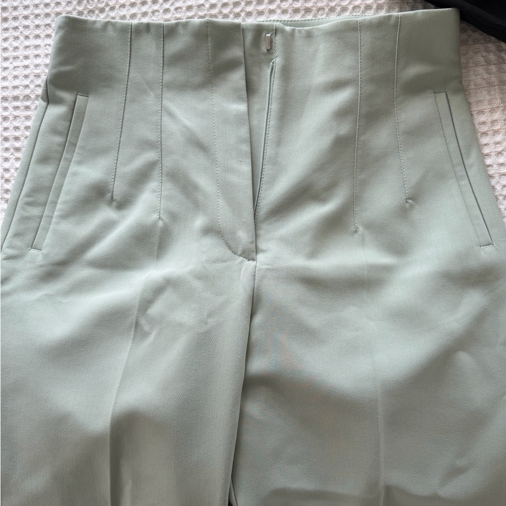 Zara Mint Green High- Waisted Pants